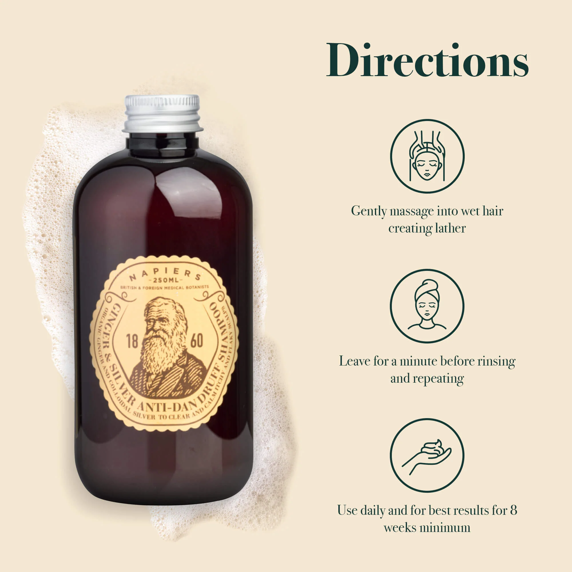 Napiers Ginger and Silver Anti Dandruff Shampoo - Image 3